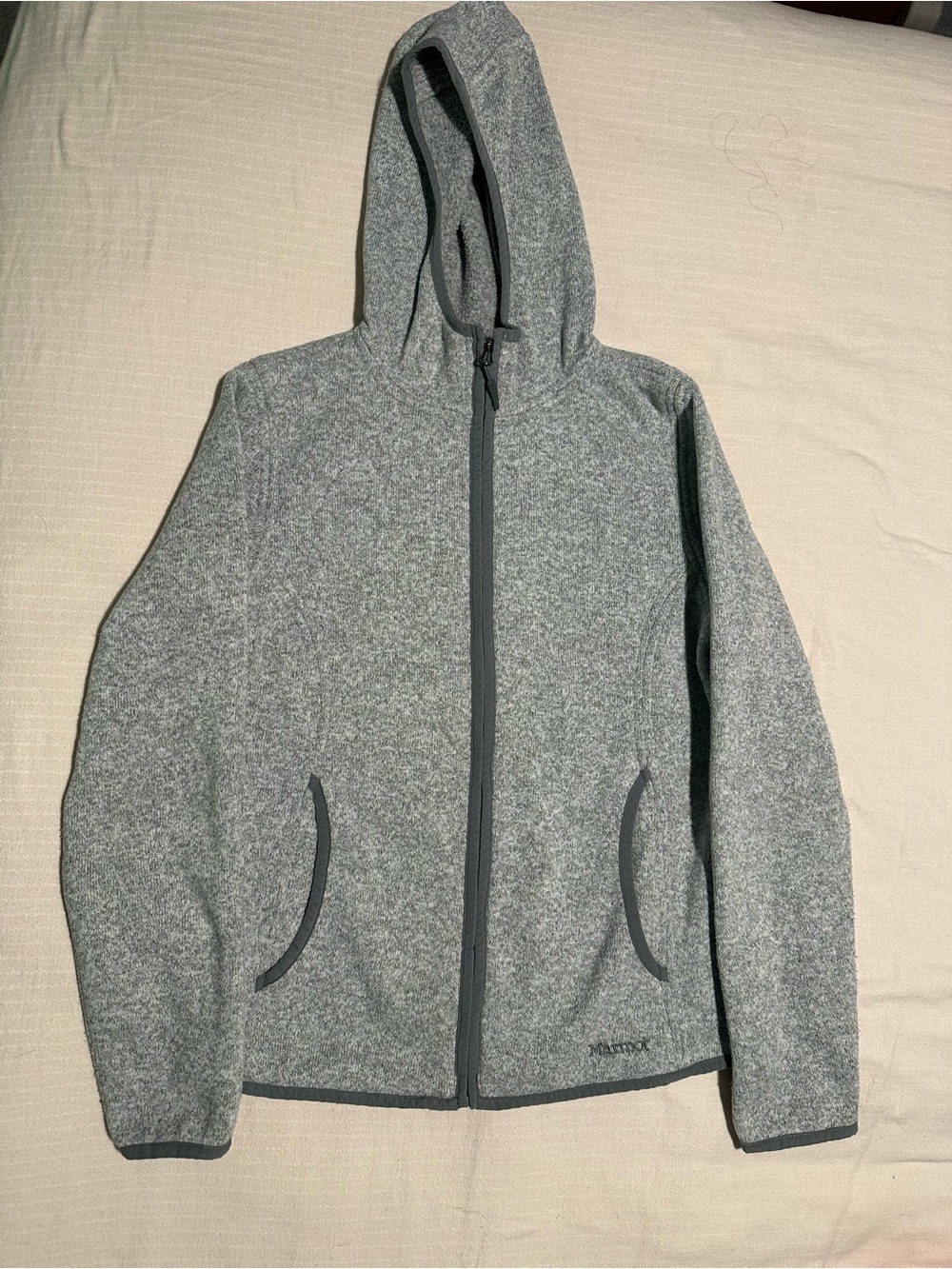 Marmot Light Gray Hooded Jacket